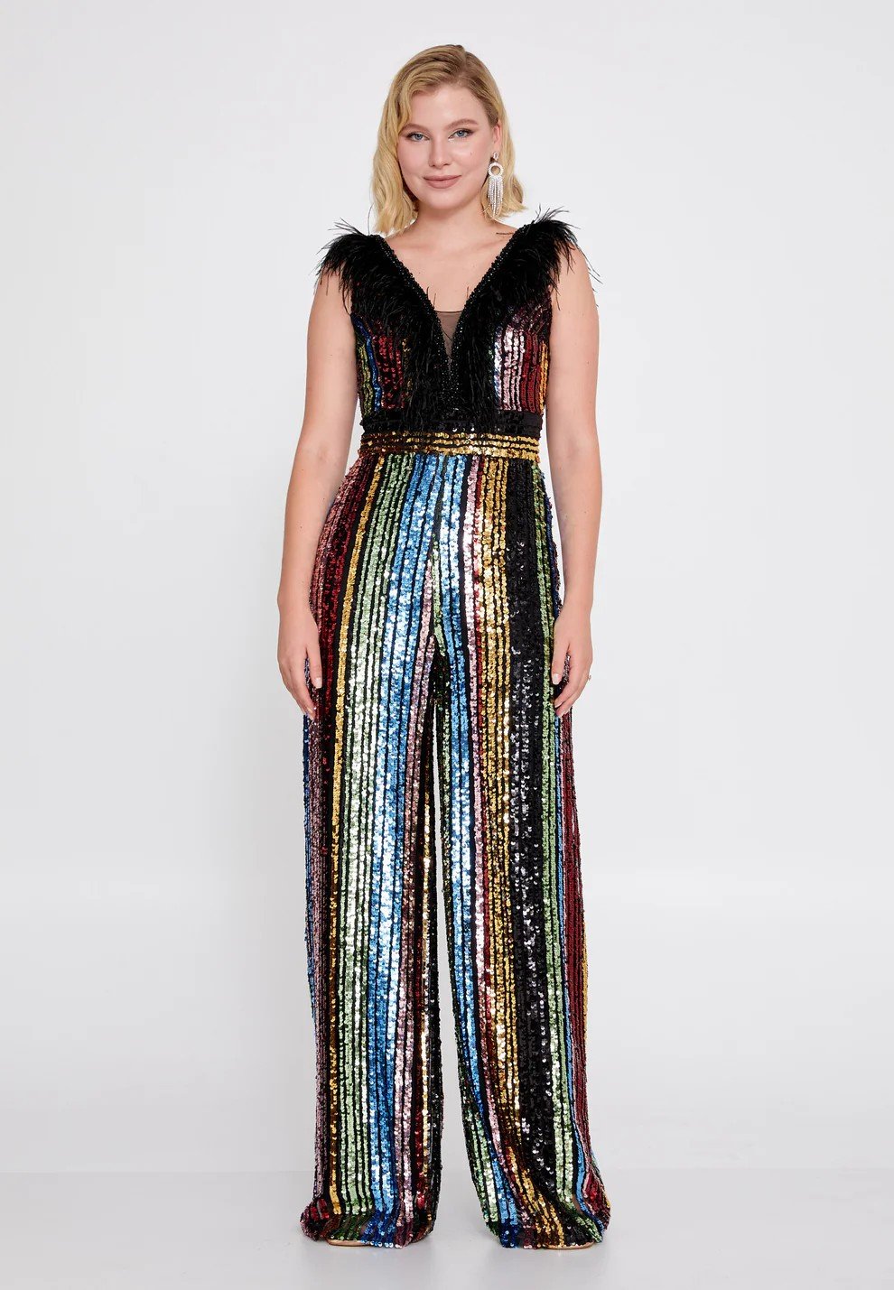 Sequin Evening Jumpsuit