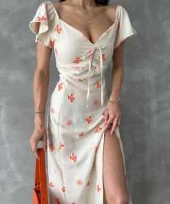 Alternative view of Orange Pattern Dress