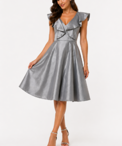 Short Sleeve Midi Polyester Column Regular Casual Dress