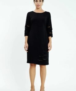 Mid-Length Midi Lycra Column Plus Size Casual Dress