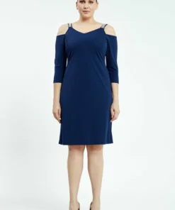 Long Sleeve Maxi Lycra Column Plus Size Casual Dress
