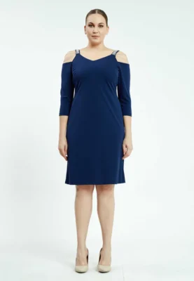 Long Sleeve Maxi Lycra Column Plus Size Casual Dress