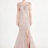 Short Sleeve Maxi Tulle Mermaid Regular Prom Dress
