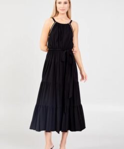 Alternative view of Sleeveless Maxi Cotton Column Regular Casual Dress