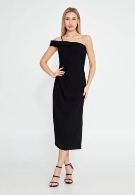 Women’s One-Shoulder Midi Dress