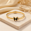 Black butterfly bangle