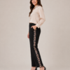 Leopard Stripe Regular-Fit Pants