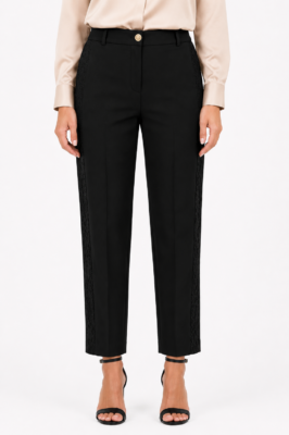 Elegant Lace Side Panel Pants