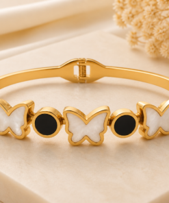 Butterfly Gold Bangle