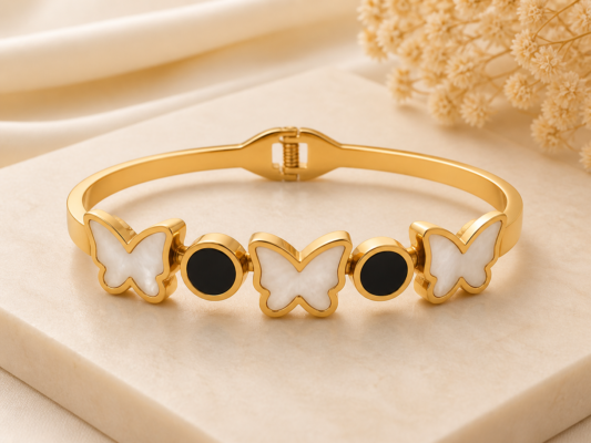 Butterfly Gold Bangle