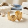 Gold Seashell Cuff Bangle