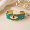 Turquoise Evil Eye Cuff Bangle