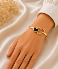 Alternative view of Gold Heart Bangle