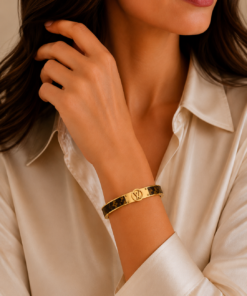 Alternative view of Signature Noir Stainless Steel Bangle
