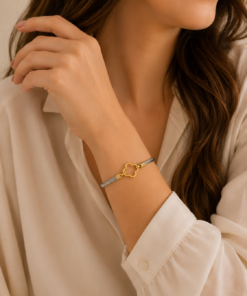 Alternative view of Clover Cable Stainless Steel Bangle
