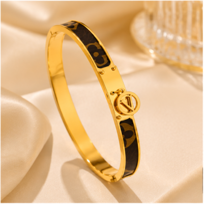 Signature Noir Stainless Steel Bangle